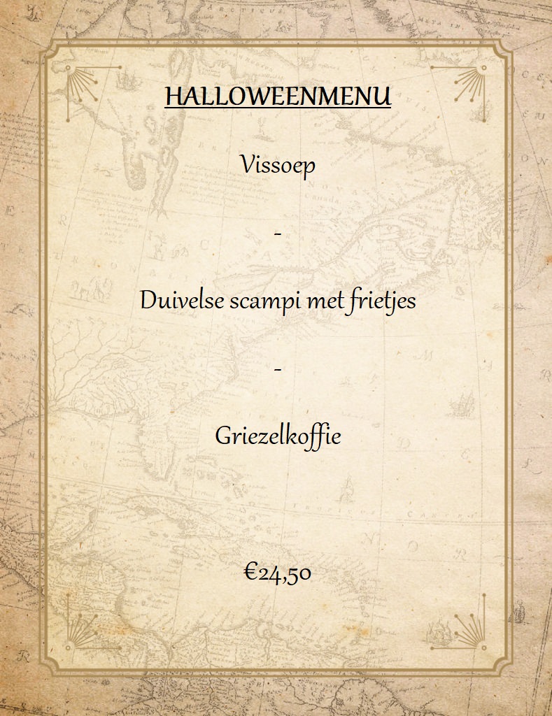 Halloweenmenu 2019